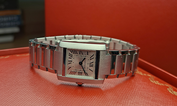 Ladies' Small Cartier Tank Francaise Quartz Wristwatch Ref. WSTA0065